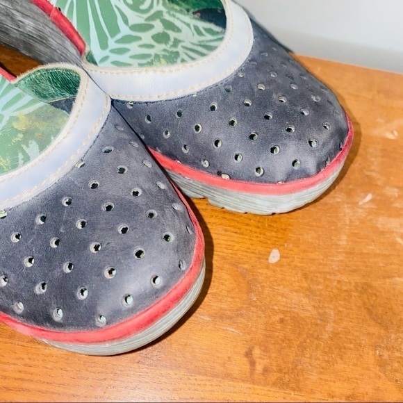 Fly London Women's Wedges - Black, White, and Green - Picture 9 of 9